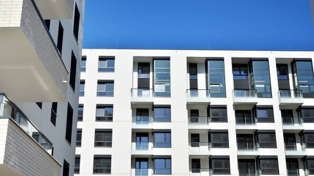 istock Architectural details of modern apartment building. 1270021322