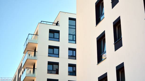 istock Architectural details of modern apartment building. 1270021513