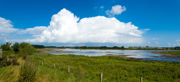 panoramic landscape of the nature reserve \