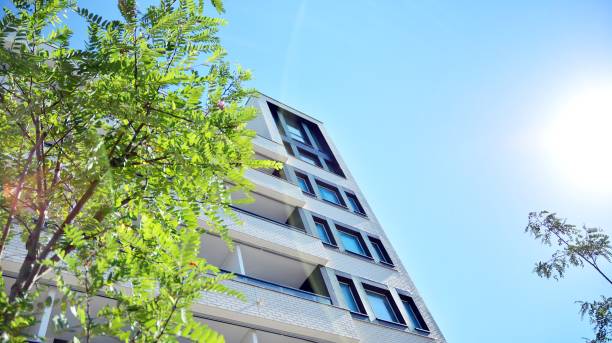 istock Architectural details of modern apartment building. 1270022414
