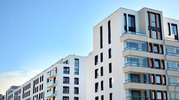 istock Architectural details of modern apartment building. 1270022466
