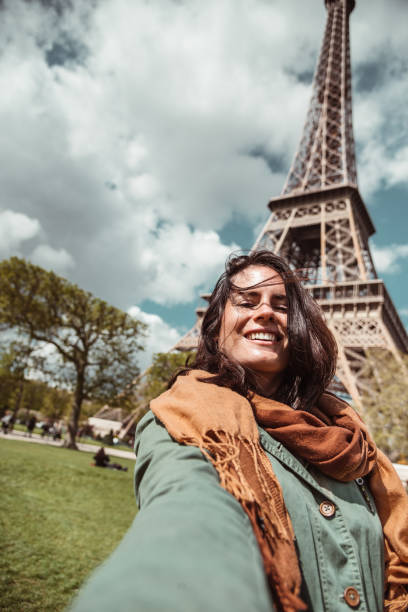 istock woman take a selfie in paris 1270023500
