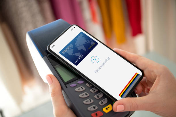 istock phone face scanning id payment purchase on paypass online terminal 1270023756