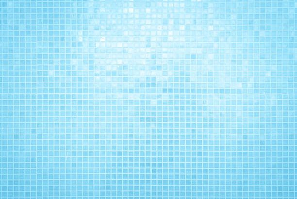 istock Blue pastel ceramic wall and floor tiles abstract background. Design geometric mosaic texture decoration of the bedroom. Simple seamless pattern for backdrop advertising banner poster or web. 1270023998