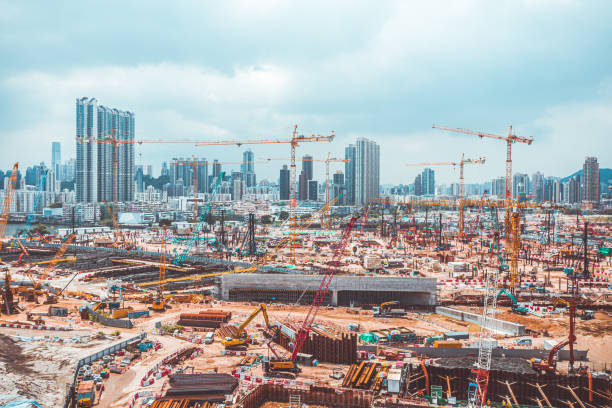 istock Construction site in Kai Tak, Hong Kong 1270027351