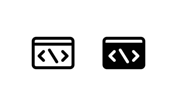 120+ Source Code Icon Stock Illustrations, Royalty-Free Vector Graphics ...