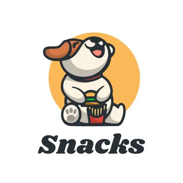 Vector illustration of Vector Illustration Snacks Simple Mascot Style.