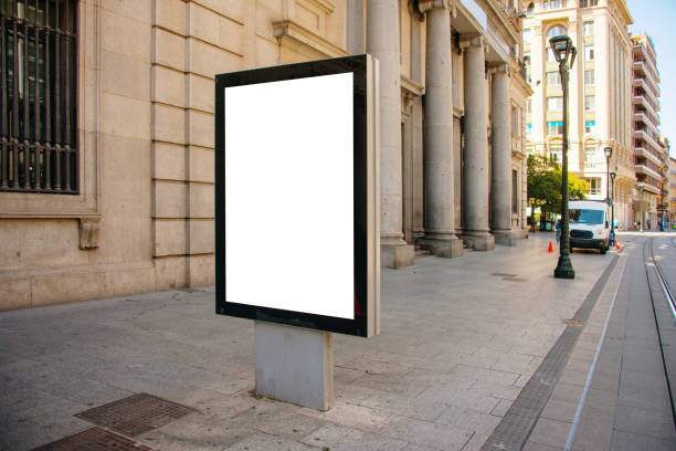istock Blank billboard at city street 1270031590