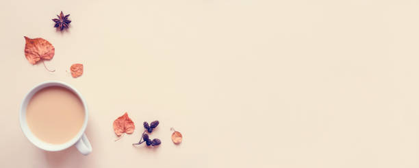 istock A cup of hot coffee or tea on pastel background. 1270036858