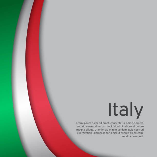Abstract waving italy flag. Creative background in Italy flag colors for holiday card design. National Poster. State Italian patriotic cover, business booklet, flyer. Paper cut. Vector design Abstract waving italy flag. Creative background in Italy flag colors for holiday card design. National Poster. State Italian patriotic cover, business booklet, flyer. Paper cut. Vector design italy flag drawing stock illustrations