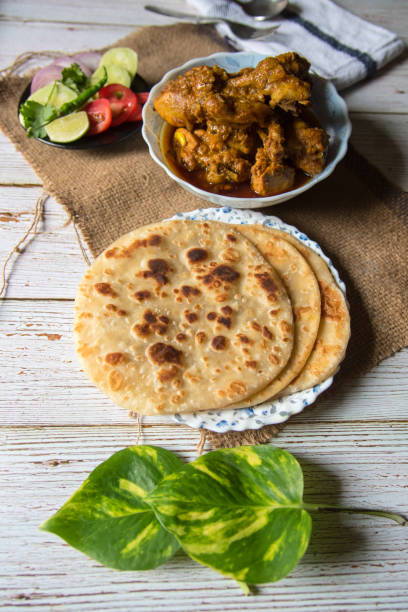 istock Paratha meaning an Indian style of bread made with flour 1270043651