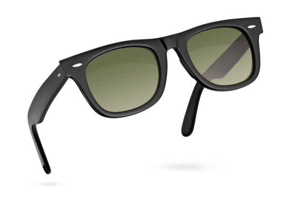 istock Black sunglasses isolated on white background with clipping path 1270045505