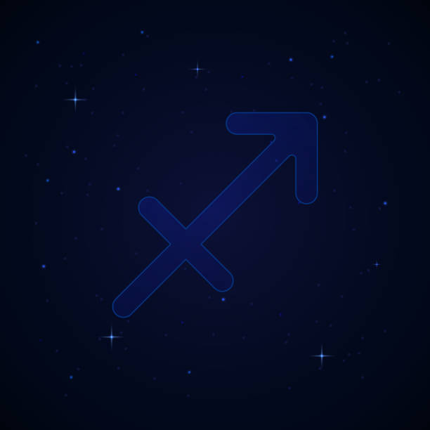 istock Sagittarius, the archer zodiac sign on the starry night sky 1270047600