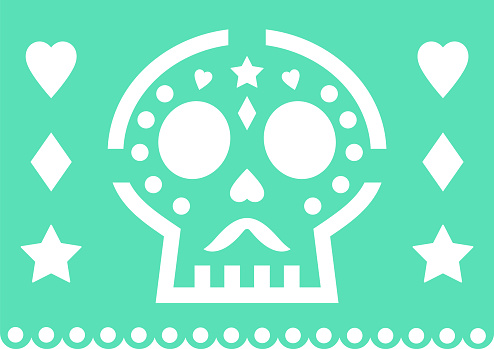 Day of the dead banner. Dia de Muertos bunting