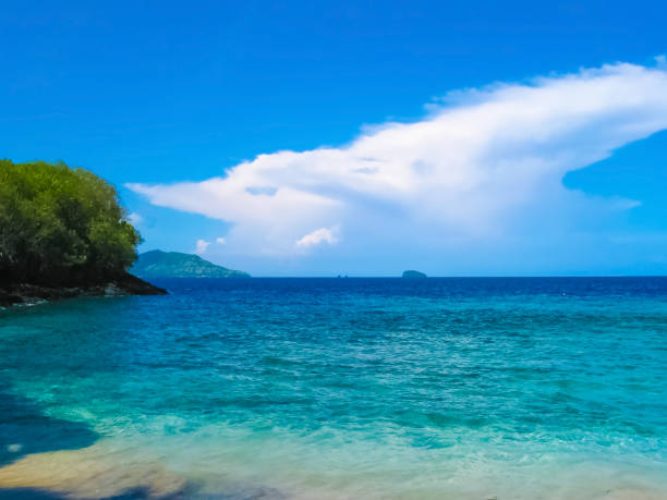 istock Amed, Bali, Indonesia. The volcano black sand beach 1270055255