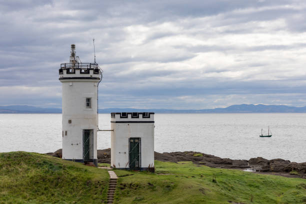 Elie Ness Lighthouse, Leven, Scotland stock photo