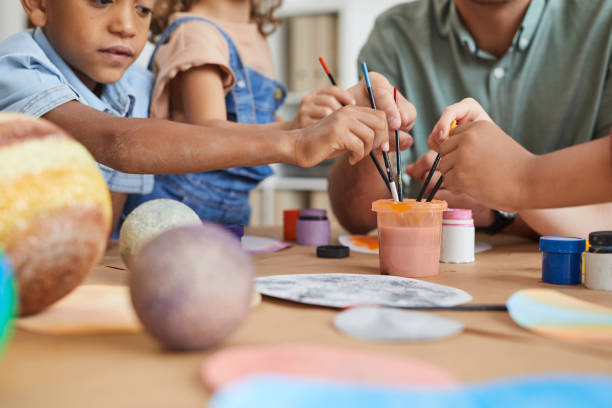 istock Kids Paining in Art and Craft Class 1270060974