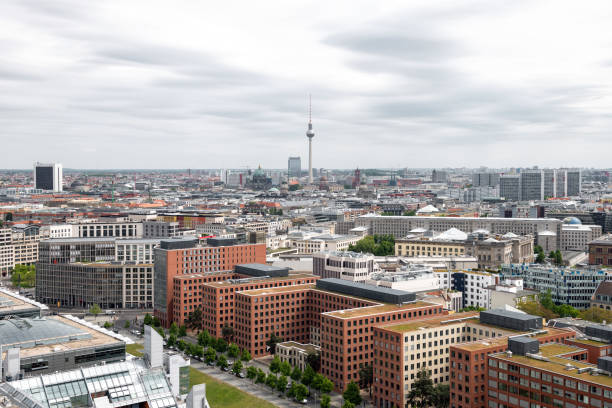 istock panoramic view on Berlin Skyline over Potsdamer Platz 1270061339