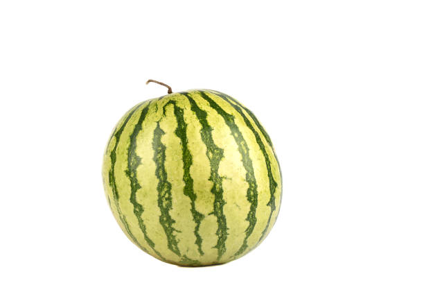 istock Whole watermelon isolated on white background. Copy space. 1270063216