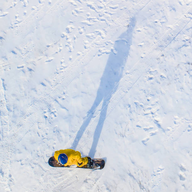 istock Snowboarder aerial view 1270063903