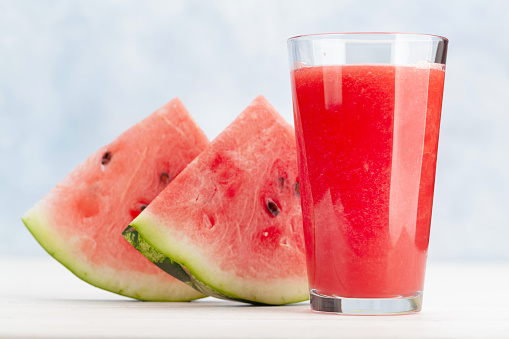 Fresh and juicy watermelon smoothie