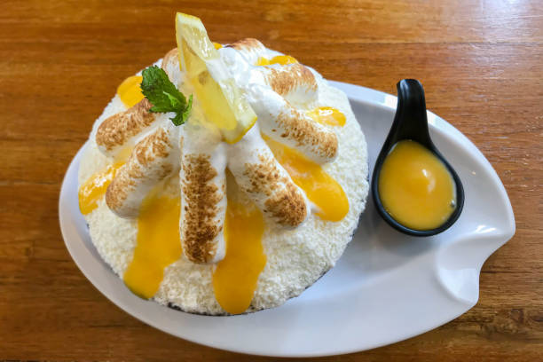 istock Lemon Bingsu fruit dessert for quenching thirst. 1270082435