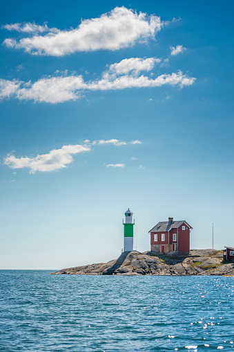 Lighthouse in Gothenburg southern archipelago called 