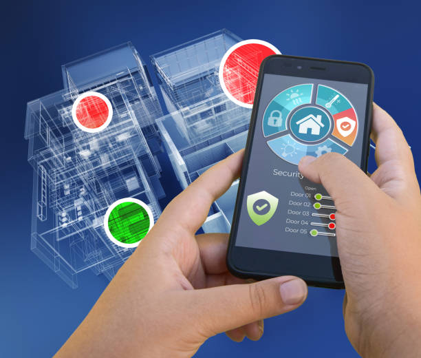 istock Home automation apartment plan 1270092584