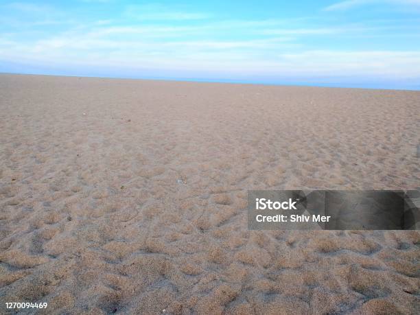 Cloudy Sky Above Sea At Beach In Hathab In Bhavnagar Gujarat India Stock Photo - Download Image Now
