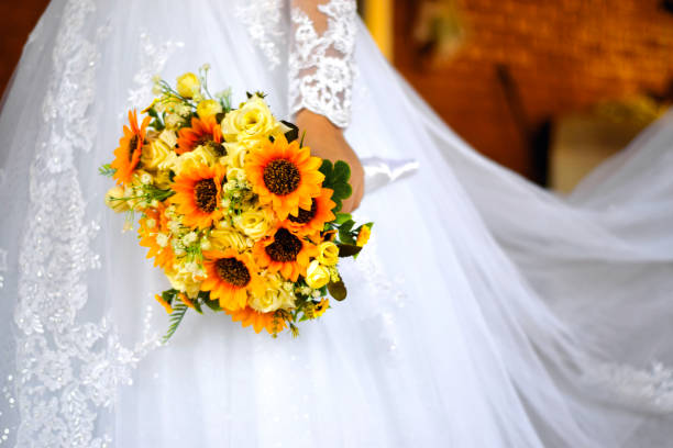 istock Sunflowers Wedding Bouquet 1270094609