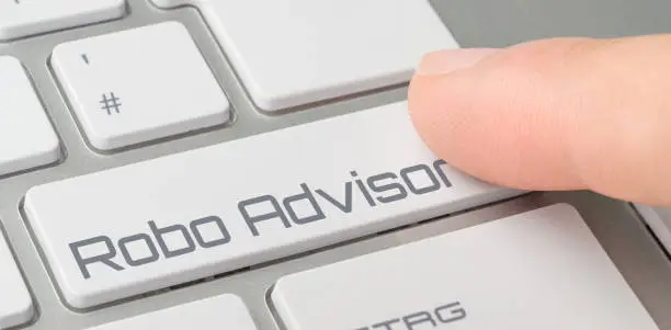 Photo of A keyboard with a labeled button - Robo Advisor