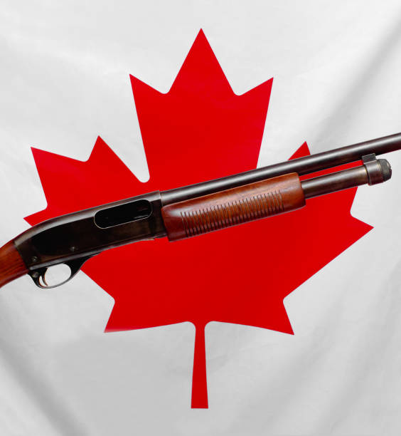 Shotgun And Canadian Maple Leaf