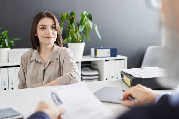 istock Modern Woman Having Job Interview 1270101391