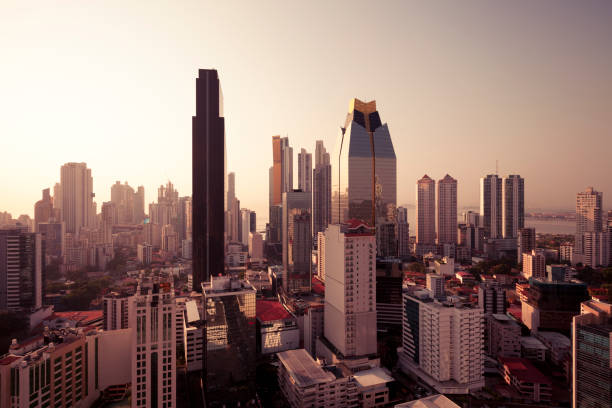 istock panama city sunset, panama 1270108053