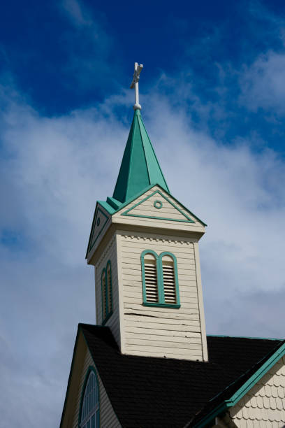 istock Neo-Gothic Lutheran Church bell tower 1270108758