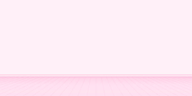 ilustraciones, imágenes clip art, dibujos animados e iconos de stock de pared vacía habitación rosa color pastel, interior de la pared de la sala de estar de la casa, espacio en blanco de la pared interior, pared interior de color rosa suave, espacio de copia - rose pink bright simply