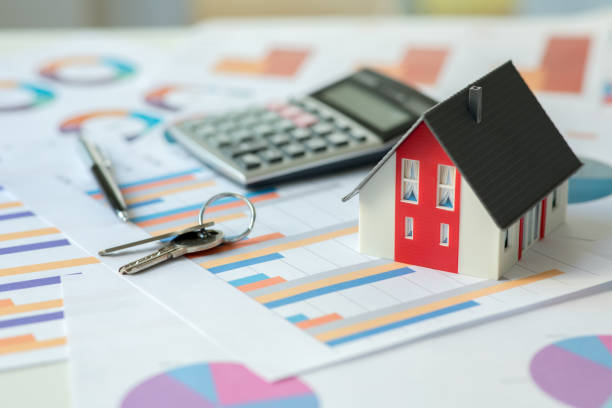 real estate market - mortgage rates imagens e fotografias de stock