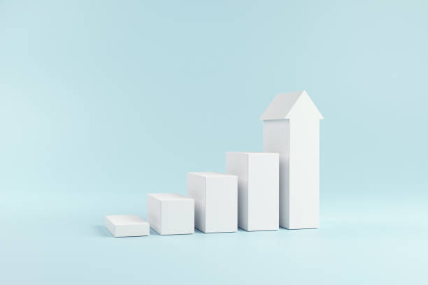 istock White stair step to growth success, 3d render, progress way and forward achievement creative concept 1270111934