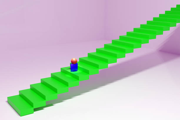 istock Person on stairs concept 1270112112