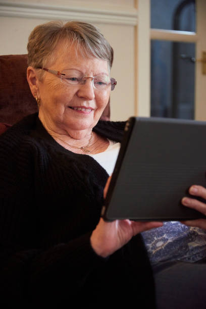 istock Senior woman digital tablet 1270120874