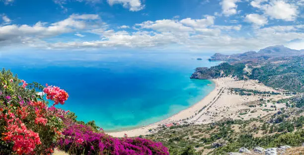 Photo of Landscape with Tsambika beach