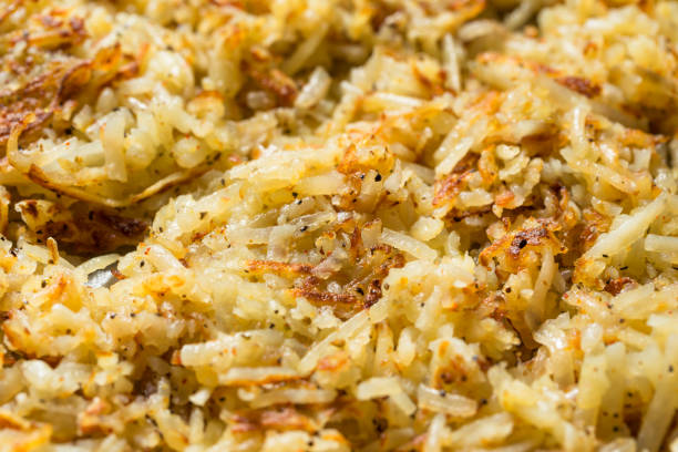 istock Homemade Fried Shredded Hashbrowns and Eggs 1270122219
