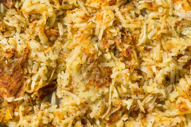 Seasoned Hashbrowns on a Plate