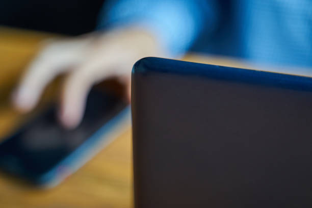 istock Man working with telephone and laptop 1270125591