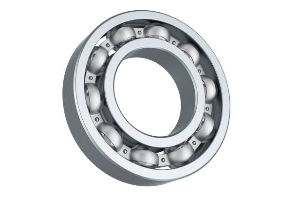 istock Ball bearing closeup. 3D rendering isolated on white background 1270126922