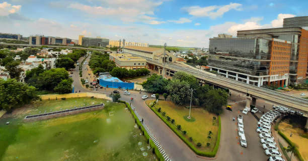 istock Wide angle view of a Corporate Buildings 1270128901