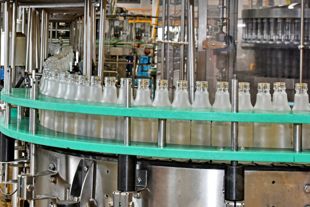istock Industrial line for pouring of drinks 1270130524