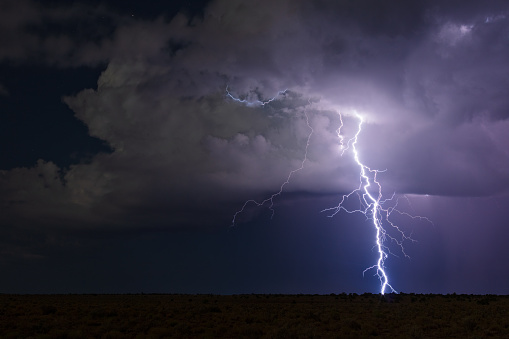 Background Rous Lightning Storm Stock Photo - Download Image Now - Awe, Backgrounds ...