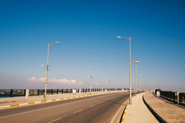 istock Alibey bridge which old name is Cunda bridge road background in Balikesir Ayvalik 1270137276