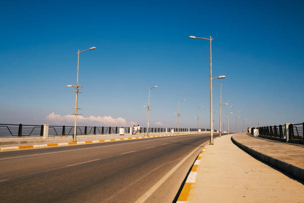 istock Alibey bridge which old name is Cunda bridge road background in Balikesir Ayvalik 1270137278